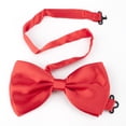 thumbnail image 1 of TopTie Nœud Papillon en Satin Pré-Noué Rouge Uni pour Hommes, 1 of 1