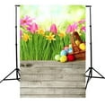 thumbnail image 1 of Coofit Photographie Fond Mignon Oeuf Coloré Photo Toile de Fond Studio Accessoire pour Pâques, 1 of 7