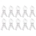 thumbnail image 1 of Paquete de 10 Clips Grandes para de Globos, de Plástico Transparente, con Resorte para Fondo, de 3,5 Pulgadas, Resistentes, para Kit de de Globos., 1 of 5
