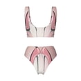thumbnail image 5 of Daiia High Heel Shoes Butterfly Women's Bikini Set Two Piece Swimsuit High Waisted Bikini Adjustable Straps Bikini Perfect for Beach, Pool, and Summer Vacation-X-Large, 5 of 9