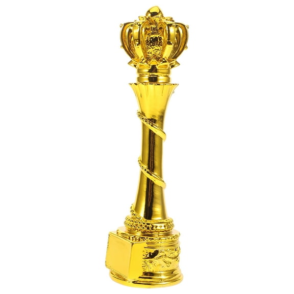 Golden Resin Football Cup for Home Use Creative Design Employee Recognition Award 6.5 Inches