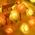 thumbnail image 6 of HAOSHICS String Lights, Battery Operated Rose Flower String Fairy Lights for Christmas, Valentine's, Wedding,Party,Indoor,Garden Decoration (Colorful,3M/9.84ft 20LEDs), 6 of 7