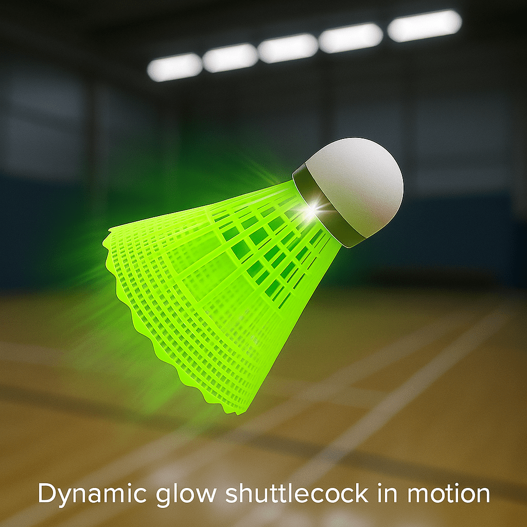 LED Badminton - LED Badminton Racket Set with Bright Lights for Nighttime Play, Durable & Strong Grip, Easy Assembly, Perfect for Park or Beach, Measures 8.10” x 0.50” x 2.50”
