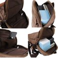 thumbnail image 6 of JUYGO Mini Canvas Backpacks Casual Strong Small Packback Daypack,181002-Brown, 6 of 6
