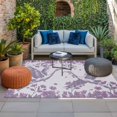 thumbnail image 2 of Purple Crane Silhouette Outdoor Rug for Patio/Deck/Porch, Non-Slip Large Area Rug 3 x 5 Ft, Modern Abstract Flowers Botanical Indoor Outdoor Rugs Washable Area Rugs, Camping Rug Carpet Runner, 2 of 8