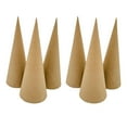 thumbnail image 1 of 6 conos de papel maché con base abierta para crear manualidades imaginativas con conos de cartón para decorar álbumes de recortes., 1 of 8