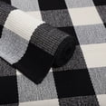 thumbnail image 5 of REGALWOVEN Cotton Plaid Area Rug Checkered Rug for Porch, Black White 59"x35", 5 of 6