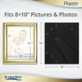 thumbnail image 3 of Icona Bay 8x10 Gold Picture Frame, Glam Style, 1 Pack, Elegante Collection (US Company), 3 of 6