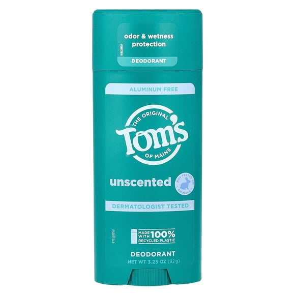 Desodorante Tom's of Maine, natural, sin perfume, 96 ml, sin aluminio