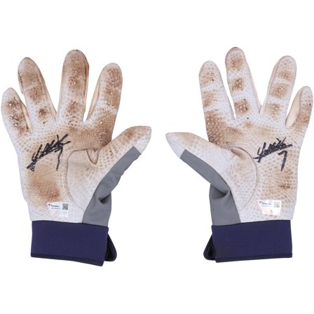 Masataka Yoshida Boston Red Sox Autographed Game-Used White and Gray Under Armour Batting Gloves from the 2023 MLB Season - RG13309444-45 - Fanatics Authentic Certified