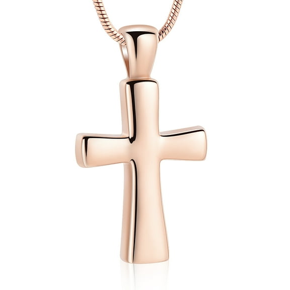 Cross Cremation Jewelry for Ashes Urn Necklace Lockets For Human Ashes Holder Lord’s Prayer Cross
