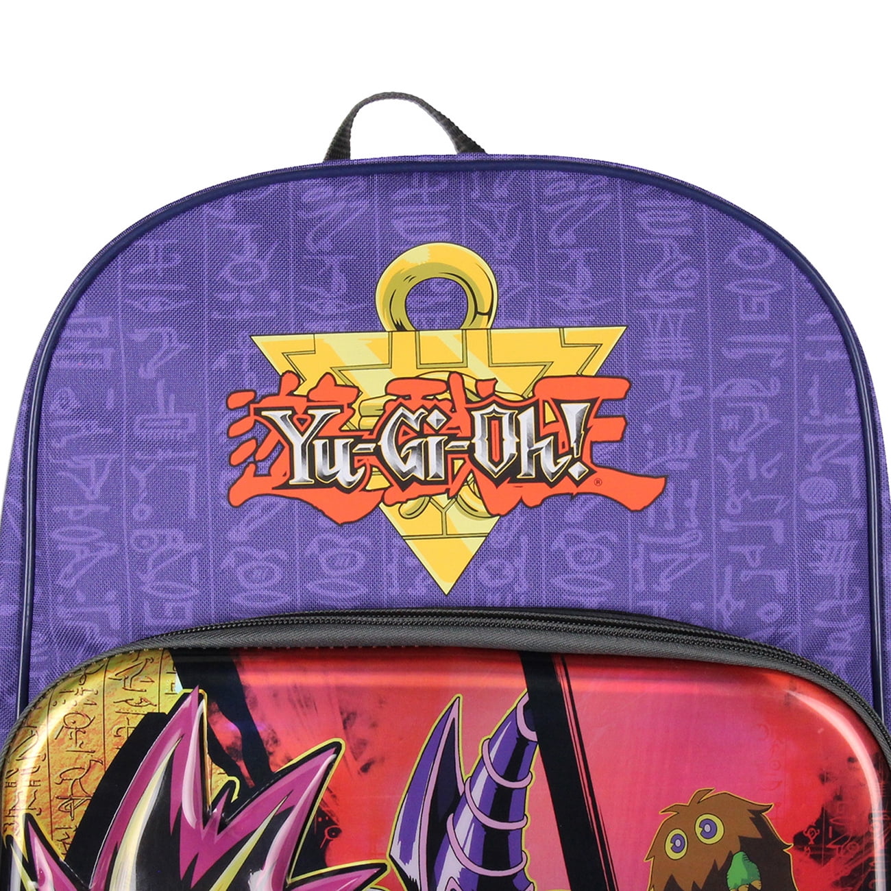 Yu-Gi-Oh! 16" Molded Backpack Battle Ready Yugi Dark Magician Black Luster Soldier Character Travel Backpack