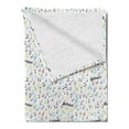 thumbnail image 2 of Music Soft Flannel Fleece Throw Blanket, Symbolic Music Notes Joy Vibes Pitch Beat Rhythm Sound Sonic Timbre Design, Cozy Plush for Indoor and Outdoor Use, 50" x 70", Multicolor, by Ambesonne, 2 of 5