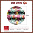 thumbnail image 2 of Rateoe Trendy Colorful Pineapples Pattern Christmas Tree Skirt with Ties, Christmas Tree Decorations, Farmhouse Christmas Decor Xmas Holiday Decorations-36", 2 of 6
