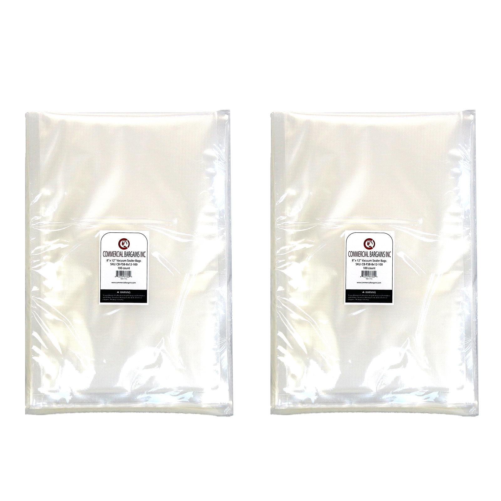 8" x 12" Vacuum Food Sealer Storage Saver Freezer Bags Quart Sized