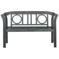 thumbnail image 3 of Safavieh Moorpark Indoor/Outdoor Modern 2 Seat Garden Bench, 3 of 7