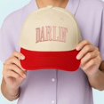 thumbnail image 3 of Darlin' Trendy Quote Hat for Women, Embroidered Trucker Style Snapback Cap, Western Romantic Vibe, Perfect for Road Trips, Summer Adventures, or Gifting Your Favorite Girl, 3 of 5