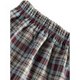 thumbnail image 4 of Honganda Women Adjustable Layering Fake Top Lower Sweep, Elastic Waist Plaid Pattern Mini Skirt Sweatshirt Extenders, 4 of 5
