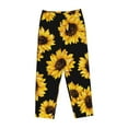 thumbnail image 4 of Kll Womens Sunflower 6 Print Pajama Pants Soft Pajama Bottoms For Women Cozy Lounge Pants, 4 of 9
