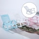 thumbnail image 4 of Muebles en miniatura a escala 1/12, mecedora de madera, decoración de jardín en miniatura blanco, 4 of 9