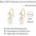 thumbnail image 6 of Solid 925 Sterling Silver Flower Crawler Cuff Earrings Wraps for Women Teens Flower Wrap Earrings Climber, 6 of 14