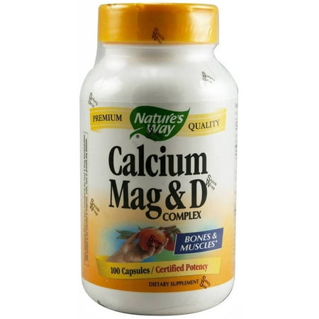 Nature's Way calcium, magnésium et vitamine D capsules, 100 CT