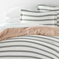 thumbnail image 5 of Duvet Cover Set - Ultra Soft & Breathable - Rose Desert Stripe for King Size Bedding by Comfort Canopy, 5 of 21