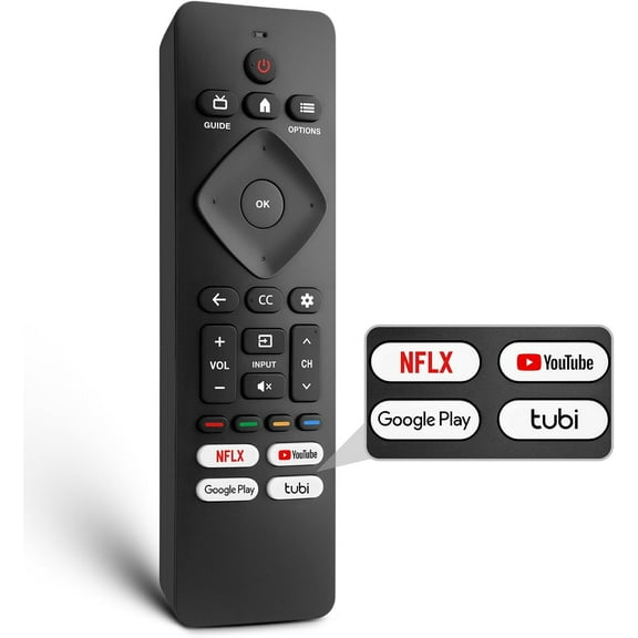 Replacement for -Smart-TV-Remote-Control, Universal Smart Remote for Android/Google TV