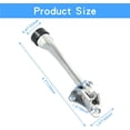 thumbnail image 2 of HSHDLDF 2 Pack Kickdown Door Stopper, Heavy Duty Door Stop with Anti-Slip Rubber Tip, 4 Inch Door Stops Holder Kickdown Doorstop for Bottom of Door, Brushed Silver, 2 of 5