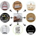 thumbnail image 5 of 100 Pieces Bird Cage Liner Paper, Disposable Bird Cage Paper Liners Precut Absorbent Fecal Tray Cages Cushion Pad Mat Cuttable PetCages Cushion for Bird Parrot, 8.5'' X 6'', 5 of 9