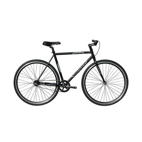 Micargi  53 cm Hi-Ten Steel & Aluminum Frame Fixed Gear Road Bicycle, Matte Black & Black