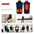 thumbnail image 2 of Chaleco Chaleco calefactable eléctrico unisex, cómoda chaqueta calefactable inteligente para caza, senderismo, acampada Kuymtek Azul 4 piezas calentadas T M para Unisex, 2 of 6