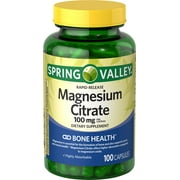 Spring Valley Magnesium Citrate Rapid Release Capsules, 100 mg, 100 Ct
