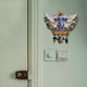 thumbnail image 3 of Llavero de madera con temática de comunión y 4 ganchos de metal | Decoración religiosa de pared para la entrada | Organizador de llaves sagrado con diseño de uvas y pan, 3 of 5