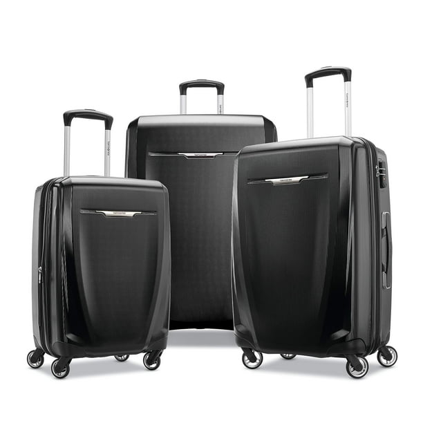 Juego de equipaje Samsonite Winfield 3 DLX Hardside de 3 piezas negro