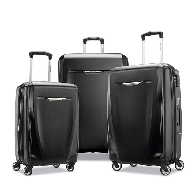 Juego de equipaje Samsonite Winfield 3 DLX Hardside de 3 piezas negro