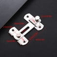 thumbnail image 3 of tredstone 2pack/lot Firm And Stable Bedroom Lock Latch With Movable Bolts Latch Lock Handle Latch Stainless Tablet size, 3 of 6