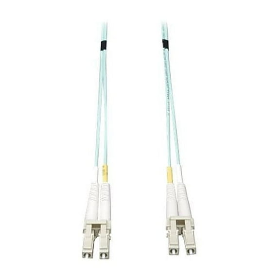 Tripp Lite 1m 10Gb Duplex Multimode 50/125 OM3 LSZH Aqua Fiber Patch Cable LC/LC