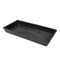 SUNPACK 10” x 20” Heavy Duty Mesh Plastic Seed Starting Tray, Black, 2.3” - Ensures Water Drainage and Aeration, Perfect for Greenhouses or Indoor Gardening