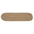 thumbnail image 2 of Colonial Mills Set of 13 Brown and Beige Handmade Braided Stair Tread Reversible Oval Rug 28", 2 of 2