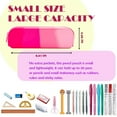thumbnail image 5 of Ngheia Silicone Gradient Color Storage Washable Pencil Case Pink, Pencil Case Colorful Silicone Pencil Aesthetic Lightweight&Portable Pen Bag Stylish Small, 1 Pencil Case, 5 of 9