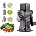 thumbnail image 4 of EGNMCR Multifunctional Function Vegetable Cutter Hand Crank Roller Cut Vegetables Kitchen Artifacts Wire stripper, 4 of 6
