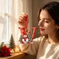 thumbnail image 6 of A‑Z Snowman 26 Letter Christmas Tree Ornaments, 2D Flat Acrylic Hanging Initial Ornament Pendants, Red Snowman Alphabet Decor for Xmas Party Holiday Decoration, 6 of 6