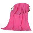 thumbnail image 1 of Xiao Hua 6 toallas de mano para baño, fibra ultrafina, multiusos para baño, gimnasio, ducha, deportes, toallas. Resiste diversas situaciones sin esfuerzo. 35,43 x 74,8 pulgadas (rosa oscuro)., 1 of 5