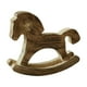 thumbnail image 4 of Caballo balancín de madera, decoración del hogar, recuerdo, oficina, colección de juguetes, artesanía, ideal Marrón, 4 of 9