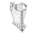 thumbnail image 3 of BUTTERICK PATTERNS B4254 Corsés y corsés para mujer Talla 12-14-16, 3 of 5