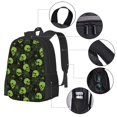 thumbnail image 2 of Balery Skulls And Cobwebs Mochila para hombre y mujer - Tela Oxford 600D resistente - Gran capacidad, resistente al agua, ideal para la escuela, viajes y senderismo, 2 of 6