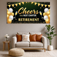 thumbnail image 6 of Decorative Design Retirement Banner Cheers Theme Golden Champagne Celebration For Retirement Party Event Decoration Indoor Celebration, 6 of 8
