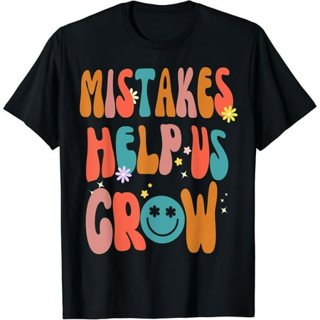

Groovy Growth Mindset Positive Retro Teachers Back To School T-Shirt