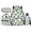 Box Capybara, variant on Ink Blue Leaf School Backpack for Kids 17 Inch 4-Piece Set with Lunch Bag & Pencil Case, Water-Resistant, for Grades K-5